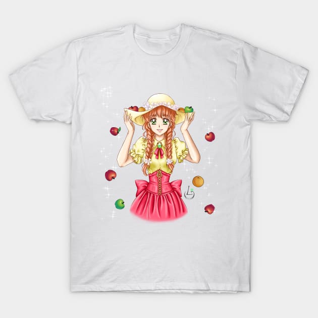 Fruity Girl T-Shirt by AudreyWagnerArt